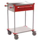 ASSIST 190 vozík zdravotnický, plast ABS, červená