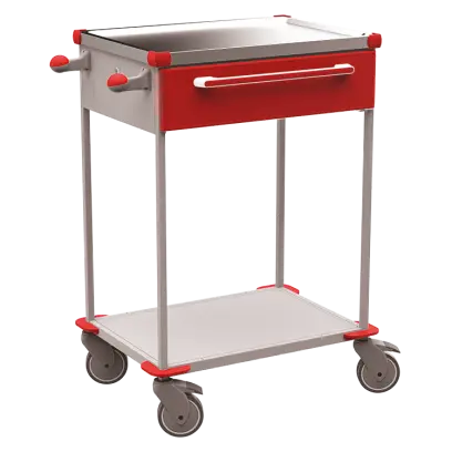 ASSIST 190 vozík zdravotnický, plast ABS, červená