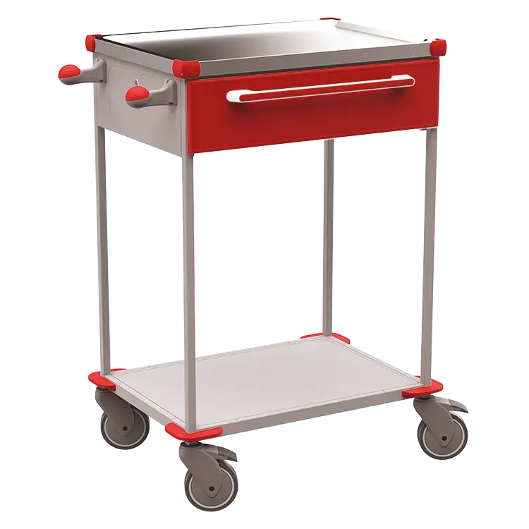 ASSIST 190 vozík zdravotnický, plast ABS, červená