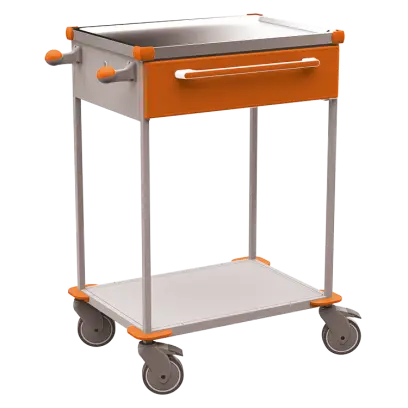 ASSIST 190 vozík zdravotnický, plast ABS, oranžová