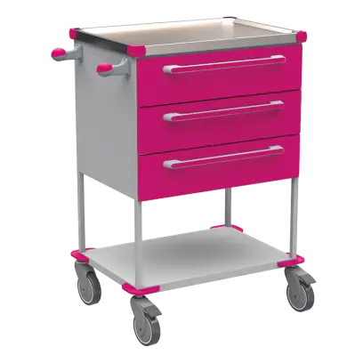 ASSIST 194 vozík zdravotnický, plast ABS, fialová