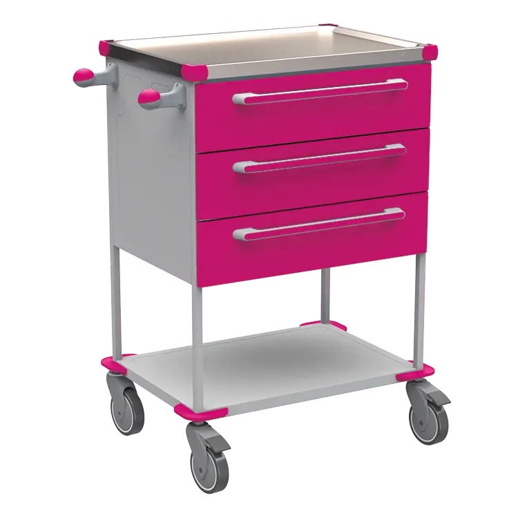 ASSIST 194 vozík zdravotnický, plast ABS, fialová