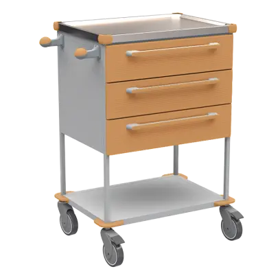 ASSIST 194 vozík zdravotnický, plast ABS, hnědobéžová