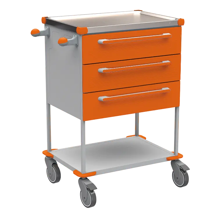 ASSIST 194 vozík zdravotnický, plast ABS, oranžová