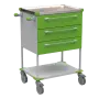 ASSIST 194 vozík zdravotnický, plast ABS, zelená