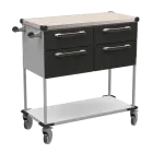 ASSIST 404 vozík zdravotnický, plast ABS, černá