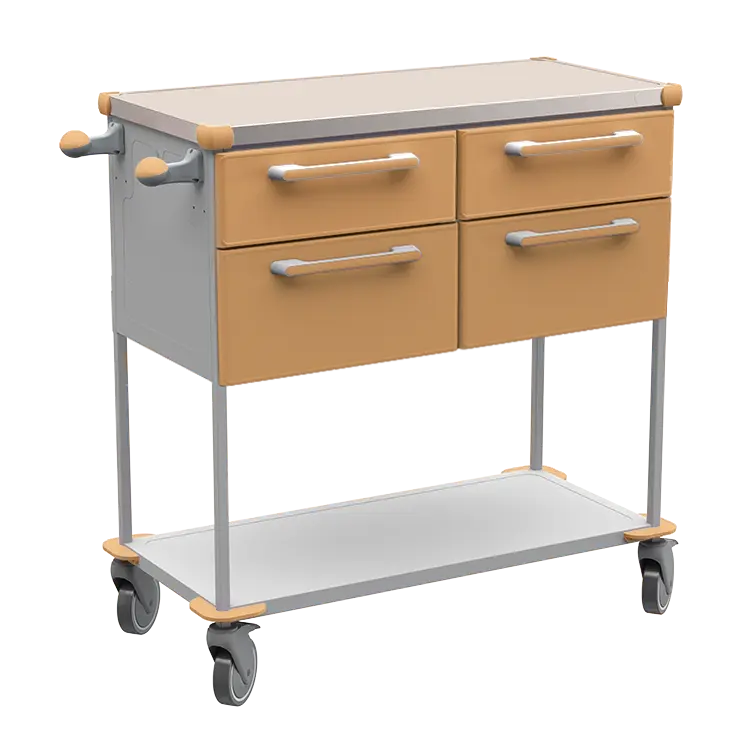 ASSIST 404 vozík zdravotnický, plast ABS, hnědobéžová