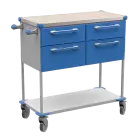 ASSIST 404 vozík zdravotnický, plast ABS, modrá