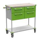 ASSIST 404 vozík zdravotnický, plast ABS, zelená