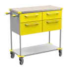 ASSIST 404 vozík zdravotnický, plast ABS, žlutá