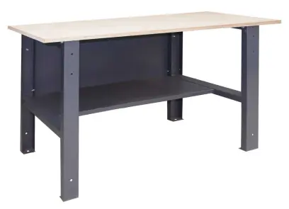 SDU 1 stůl dílenský s odkládací policí, deska spárovka s. 40 mm