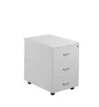 SEKC - 00 kontejner pojízdný, 3-zásuvkový, deska 25 mm, centrální zámek, bílá