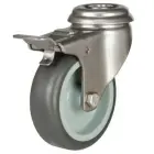 SK - 01 sada pogumovaných koleček, pr. 50mm (2 brzděná, 2 nebrzděná)