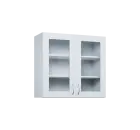 CHP - 8S horní skříňka, 2-dvéřová, prosklená, 730x800x300, bílá