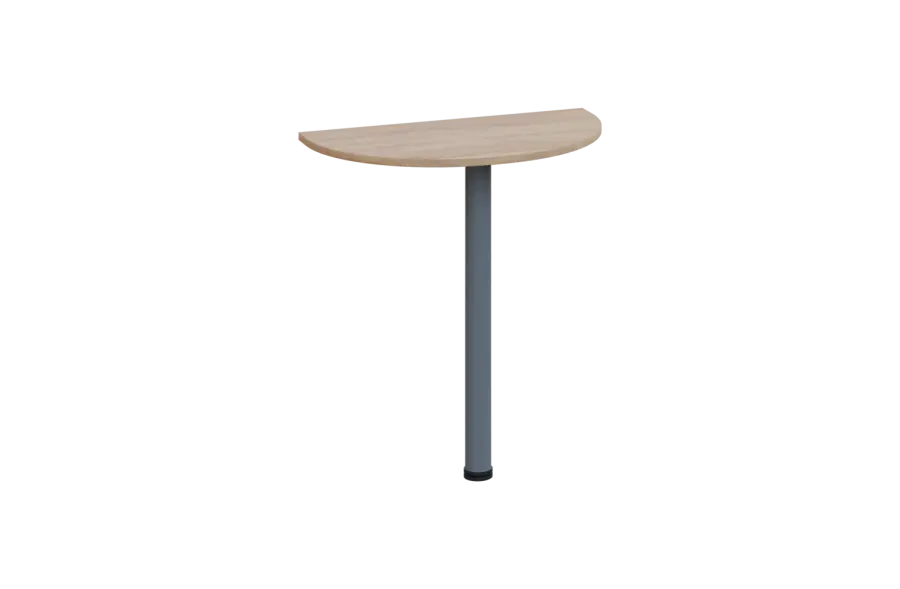 EJD 1 - 70 přístavba jednací, kovová podnož stříbrná, síla desky 18 mm, široká 700 mm, dub bardolino