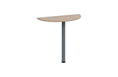 EJD 1 - 81 přístavba jednací, kovová podnož stříbrná, síla desky 18 mm, široká 800 mm, dub bardolino