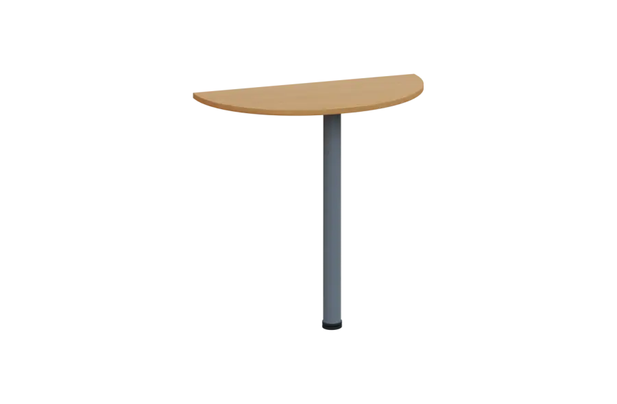 EJD 1 - 81 přístavba jednací, kovová podnož stříbrná, síla desky 18 mm, široká 800 mm, buk Royal