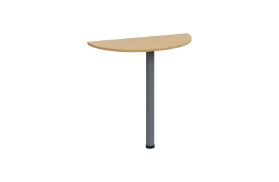 EJD 2 - 81 přístavba jednací, kovová podnož stříbrná, síla desky 25 mm, široká 800 mm, javor horský