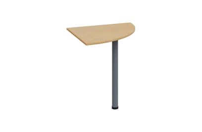 ES 17 - 7 deska spojovací s nohou, deska 18 mm lamino - javor horský, podnož stříbrná