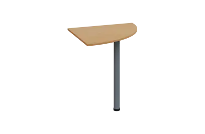 ES 17 - 7 deska spojovací s nohou, deska 18 mm lamino - buk Royal, podnož stříbrná