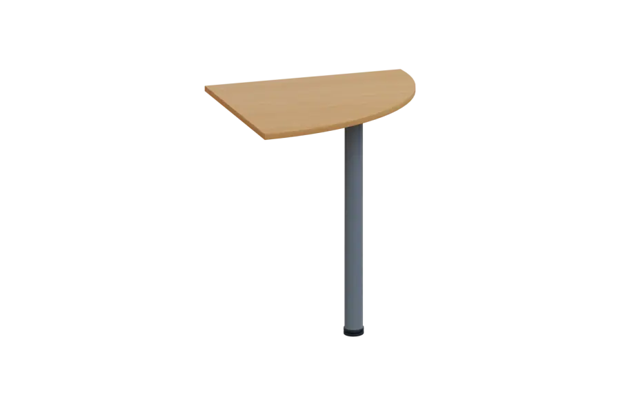 ES 17 - 7 deska spojovací s nohou, deska 18 mm lamino - buk Royal, podnož stříbrná