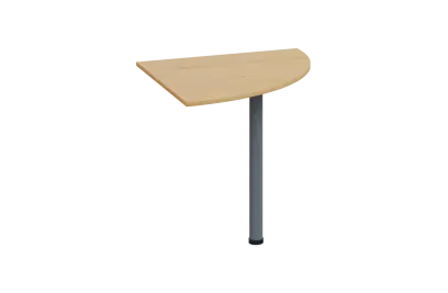 ES 18 - 8 deska spojovací s nohou, deska 18 mm lamino - javor horský, podnož stříbrná