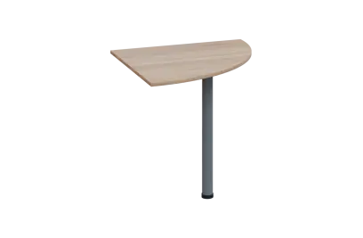 ES 18 - 8 deska spojovací s nohou, deska 18 mm lamino - dub bardolino, podnož stříbrná