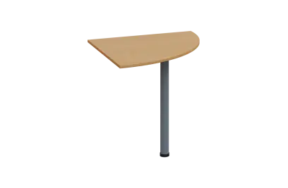 ES 28 - 8 deska spojovací s nohou, deska 25 mm lamino - buk Royal, podnož stříbrná