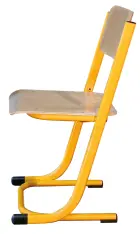HUBERT židle stavitelná, velikost 4 - 6 RAL 1028 - žlutá