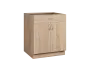 CS - 7DZ spodní skříňka, 2-dveřová, 1-zásuvková, 870x700x600, dub bardolino