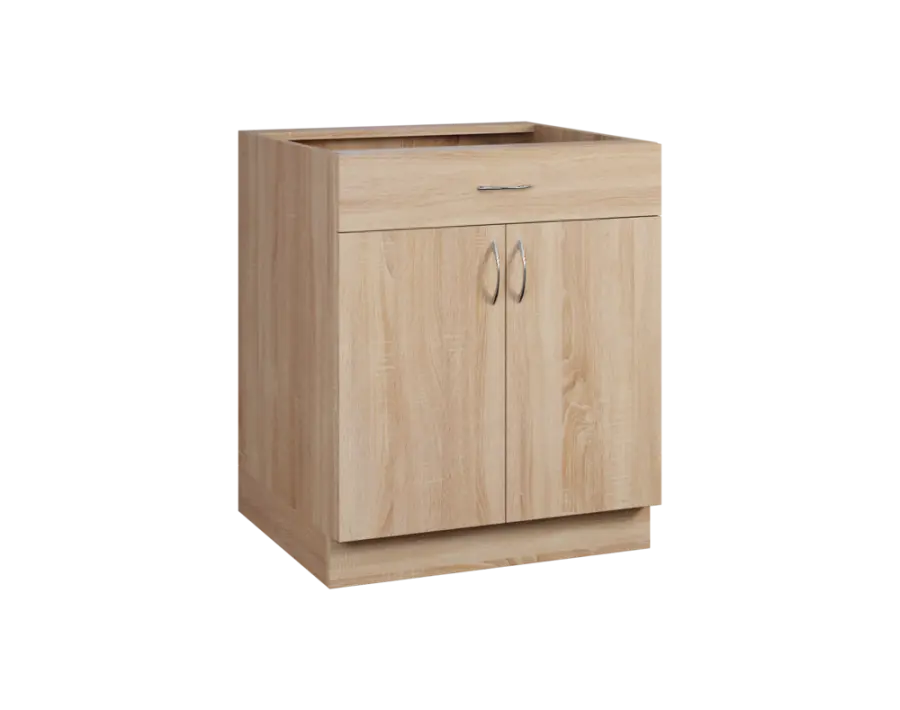 CS - 7DZ spodní skříňka, 2-dveřová, 1-zásuvková, 870x700x600, dub bardolino