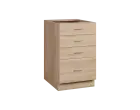 CS - 5Z41 spodní skříňka, 4-zásuvková, 870x500x600, dub bardolino