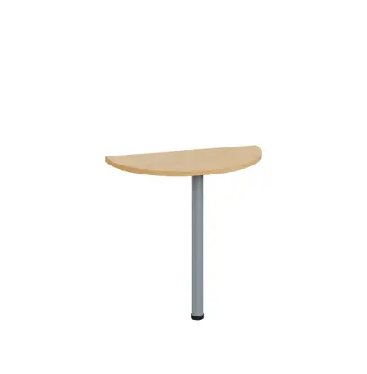 LJD 2 - 80 přístavba jednací, kovová podnož stříbrná, síla desky 25 mm, široká 800 mm, javor horský