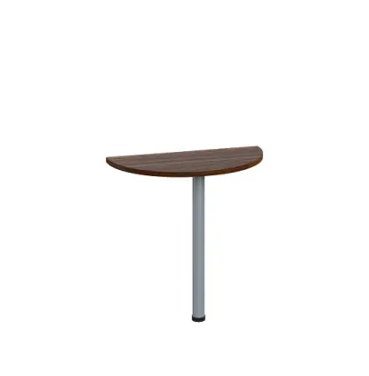 LJD 2 - 80 přístavba jednací, kovová podnož stříbrná, síla desky 25 mm, široká 800 mm, ořech královský