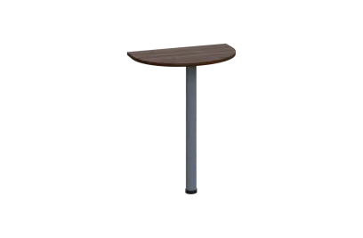 EJD 2 - 60 přístavba jednací, kovová podnož stříbrná, síla desky 25 mm, široká 600 mm, ořech královský