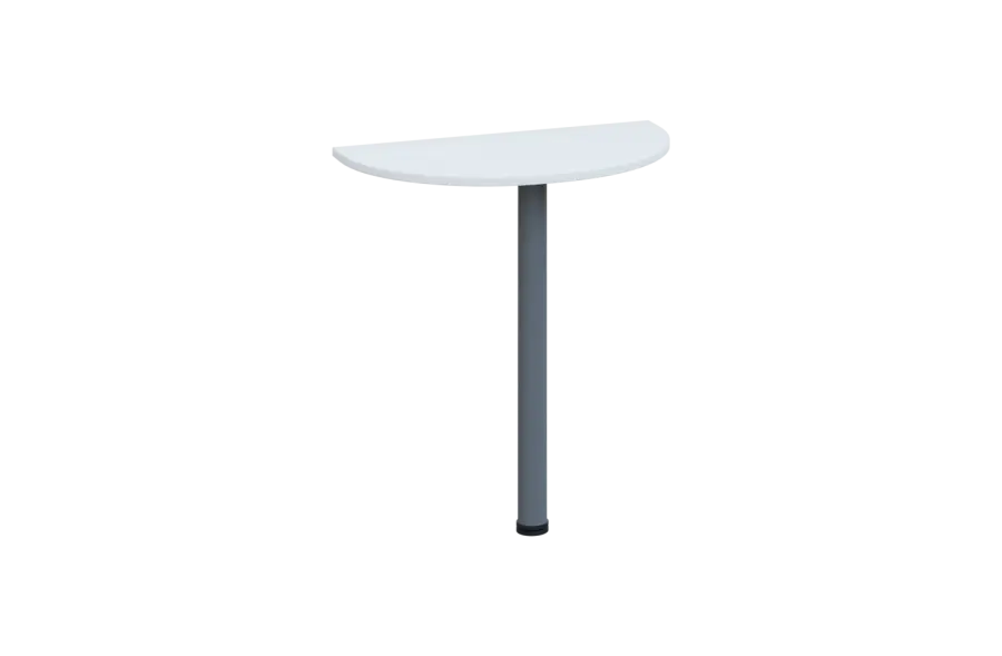 EJD 2 - 70 přístavba jednací, kovová podnož stříbrná, síla desky 25 mm, široká 700 mm, bílá