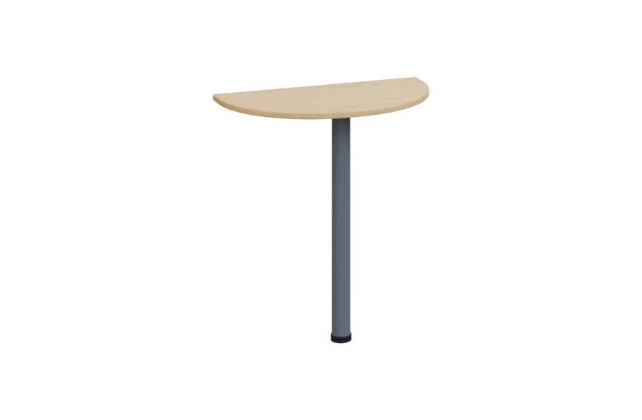 EJD 2 - 70 přístavba jednací, kovová podnož stříbrná, síla desky 25 mm, široká 700 mm, bříza irská