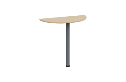 EJD 1 - 81 přístavba jednací, kovová podnož stříbrná, síla desky 18 mm, široká 800 mm, bříza irská