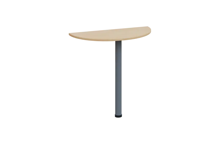 EJD 1 - 81 přístavba jednací, kovová podnož stříbrná, síla desky 18 mm, široká 800 mm, bříza irská