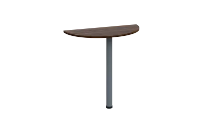 EJD 1 - 81 přístavba jednací, kovová podnož stříbrná, síla desky 18 mm, široká 800 mm, ořech královský