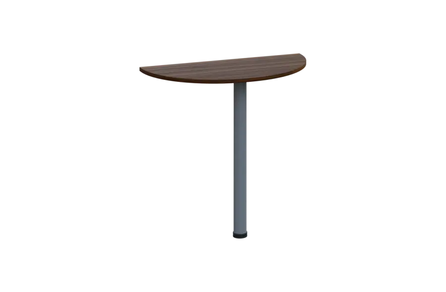 EJD 1 - 81 přístavba jednací, kovová podnož stříbrná, síla desky 18 mm, široká 800 mm, ořech královský