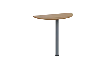 EJD 1 - 81 přístavba jednací, kovová podnož stříbrná, síla desky 18 mm, široká 800 mm, ořech světlý
