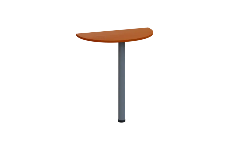 EJD 1 - 70 přístavba jednací, kovová podnož stříbrná, síla desky 18 mm, široká 700 mm, třešeň šumavská