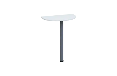 EJD 1 - 60 přístavba jednací, kovová podnož stříbrná, síla desky 18 mm, široká 600 mm, bílá