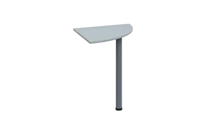 ES 16 - 6 deska spojovací s nohou, deska 18 mm lamino - šedá, podnož stříbrná