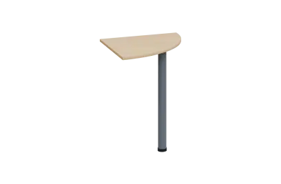 ES 26 - 6 deska spojovací s nohou, deska 25 mm lamino - bříza irská, podnož stříbrná