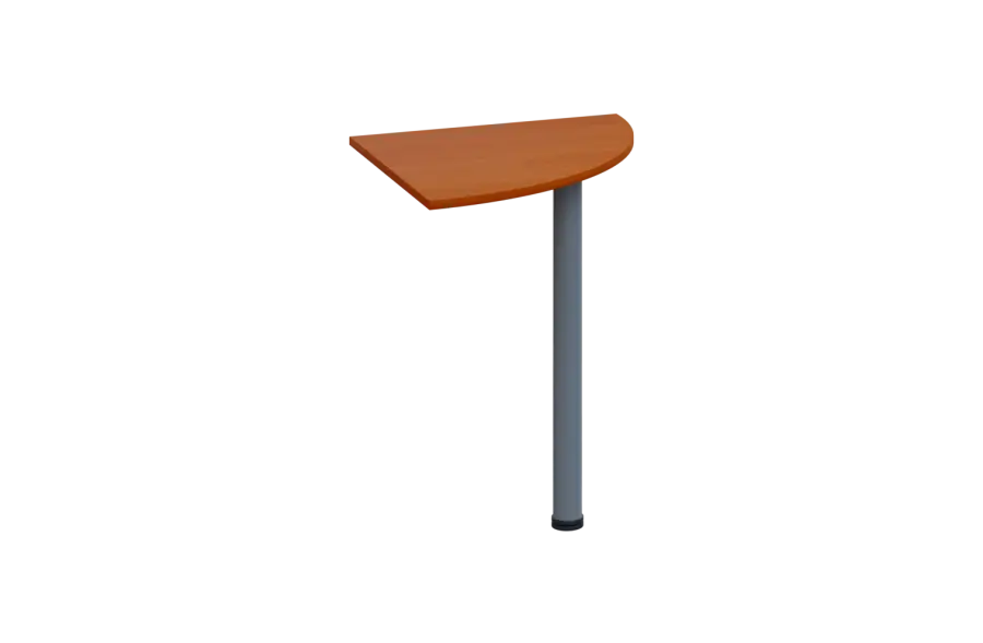 ES 26 - 6 deska spojovací s nohou, deska 25 mm lamino - třešeň šumavská, podnož stříbrná