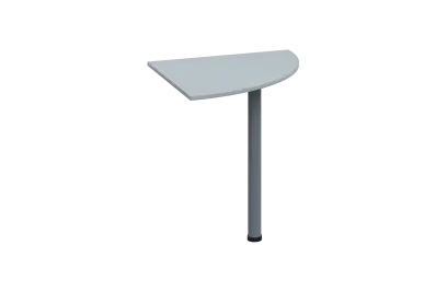 ES 27 - 7 deska spojovací s nohou, deska 25 mm lamino - šedá, podnož stříbrná