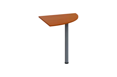 ES 27 - 7 deska spojovací s nohou, deska 25 mm lamino - třešeň šumavská, podnož stříbrná