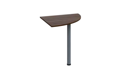 ES 27 - 7 deska spojovací s nohou, deska 25 mm lamino - ořech královský, podnož stříbrná